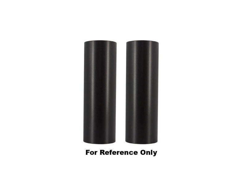 Straight Upper Fork Cover Black Powder Coated Satin