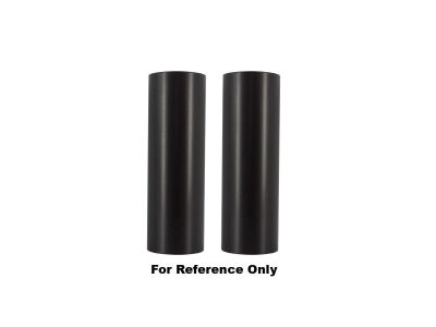 Straight Upper Fork Cover Black Powder Coated Satin