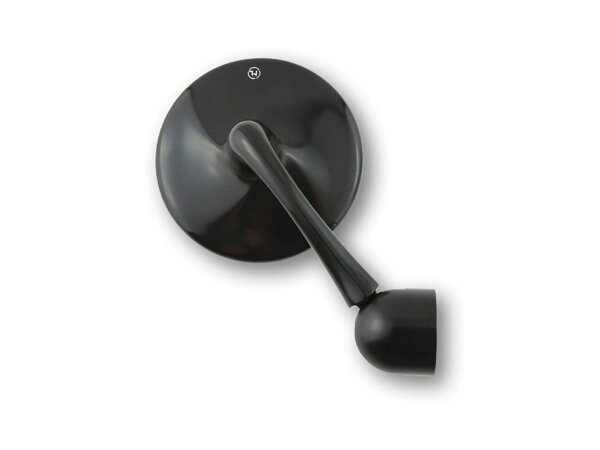 Classic Bar End Mirror 150 mm stem Black, Anodized