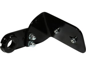 Short Side Mount License Plate Bracket Black Gloss
