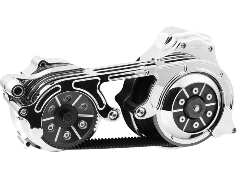 2" Open Belt Drive Kit for Miwaukee Eight Touring 6-Hole; 52 Tooth Front/69 Tooth Rear, 132 Tooth 2" Belt Chrome