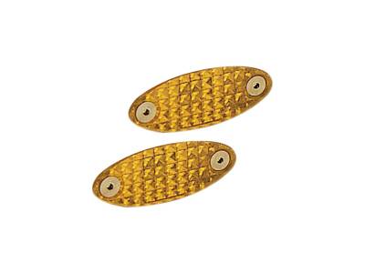 Elliptical Amber Lens Kit (replacement), pair