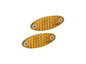 Elliptical Amber Lens Kit (replacement), pair