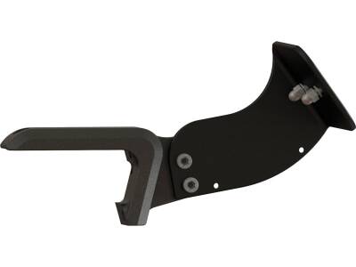 Medium Side Mount License Plate Bracket Black Satin