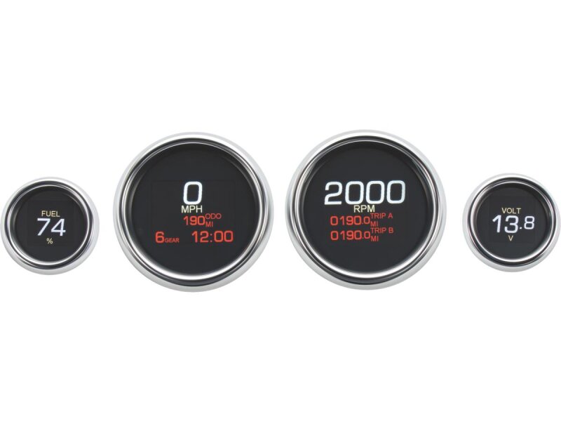 MLX-8400 Dresser and Bagger Direct Plug-In 4 Gauge Kit Chrome Bezel
