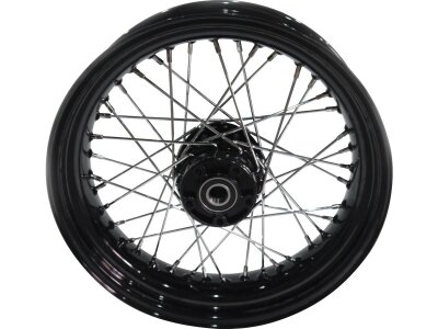 OEM Style 40-Spoke Wheels Black 16" 3,00" Non-ABS Rear