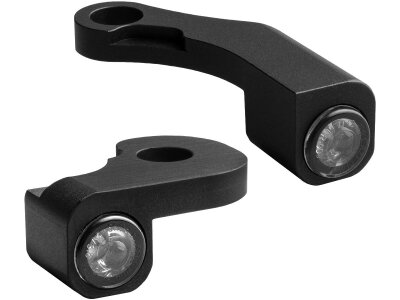 NANO Series LED Turn Signals Black Anodized Smoke LED