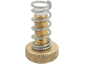 Throttle Clamp Screw with Spring Brass Polished