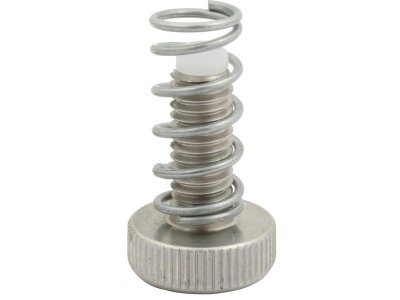 Throttle Clamp Screw with Spring Stainless Steel Polished