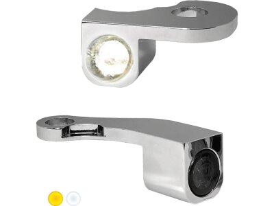 NANO Series LED Turn Signals/Position Light Chrome Smoke LED