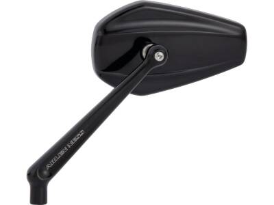 Mini Stocker Billet Mirror Black Anodized Left