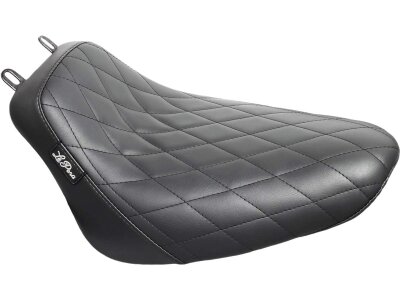Bare Bones Solo Seat Diamond Stitch Black Vinyl