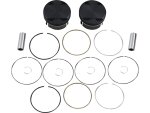 Black Edition Piston Kit for Milwaukee Eight Stroke 4,500" Bore 4,060" (103,124 mm ), Positive Dome -3,5cc, 117" 11:1