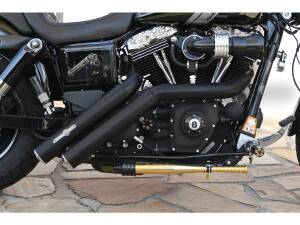 Firestarter Exhaust System , Without Heat Shield, Polished Smooth End Cap, Black 2,5"