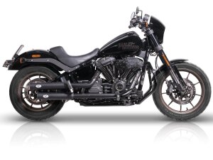 Double Slip-On Muffler Set Endcap Double Ring Chrome