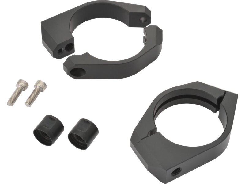 Turn Signal Fork Clamp Set 39mm Fork Mount Black