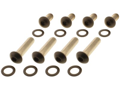 Fender Strut Screw Kits Supplied are 8 screws and 4 washers Satin Black Powder Coated