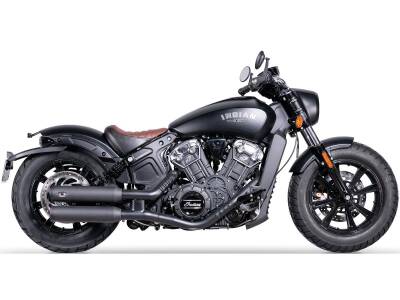 Double Slip-On Muffler Set Endcap Chubby Black Ceramic Coated