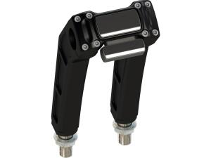 Clubstyle Riser Kit Height: 9", For 1" Handlebar, Digital Instrument Black Satin