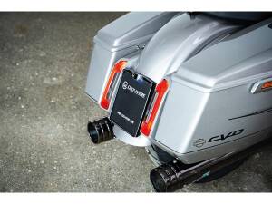 Mid-Mount License Plate Base Plate Kit Germany 180 x 200 mm Black Cut