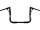 380 Extra Tall Bagger Flow Bar Super Fat Handlebar for Street Glide with 1" Clamp Diameter 3-Hole Gloss Black Powder Coated 1,4" Throttle By Wire (Switch Housing Sensor)