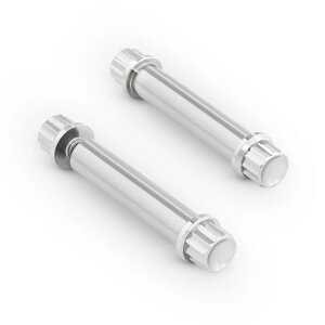 Arlen Ness, titanium 12-point foot peg bolt kit. Polished