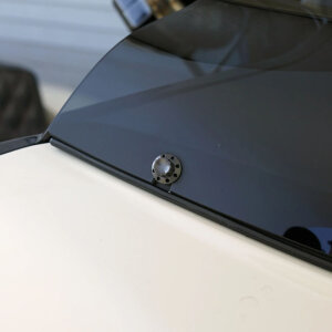 Arlen Ness, titanium 12-point windshield bolt kit. Black