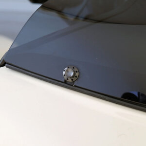 Arlen Ness, titanium 12-point windshield bolt kit. Black