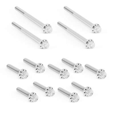 Arlen Ness, titanium 12-point primary cover bolt kit. Pol
