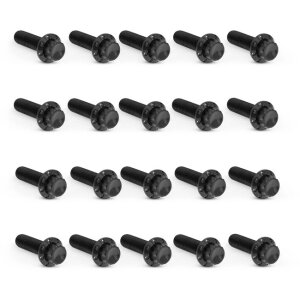 Arlen Ness, titanium 12-point rocker box bolt kit. Black