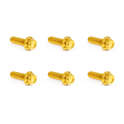 Arlen Ness, titanium 12-point transm. top cover bolts. Gold