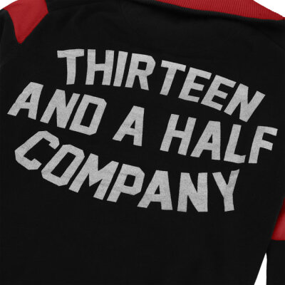 13 1/2 Outlaw half-zip sweater black/red Size S