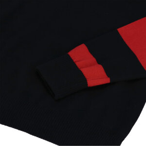 13 1/2 Outlaw half-zip sweater black/red Size M