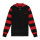 13 1/2 Outlaw half-zip sweater black/red Size M