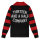 13 1/2 Outlaw half-zip sweater black/red Size L