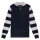 13 1/2 Outlaw half-zip sweater navy/offwhite Size M