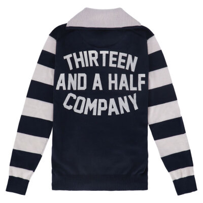 13 1/2 Outlaw half-zip sweater navy/offwhite Size 3XL