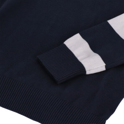 13 1/2 Outlaw half-zip sweater navy/offwhite Size 3XL