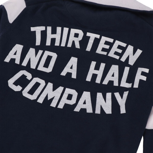 13 1/2 Outlaw half-zip sweater navy/offwhite Size 4XL