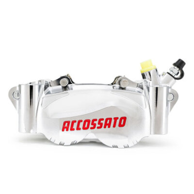 Accossato, 100mm PZ011 radial brake caliper. Right. Silver Universal fit for all 100mm sized radial caliper brackets and forks.