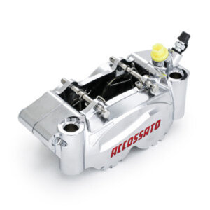 Accossato, 100mm PZ011 radial brake caliper. Right. Silver Universal fit for all 100mm sized radial caliper brackets and forks.