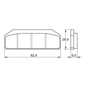Accossato, Brake pad set. Standard