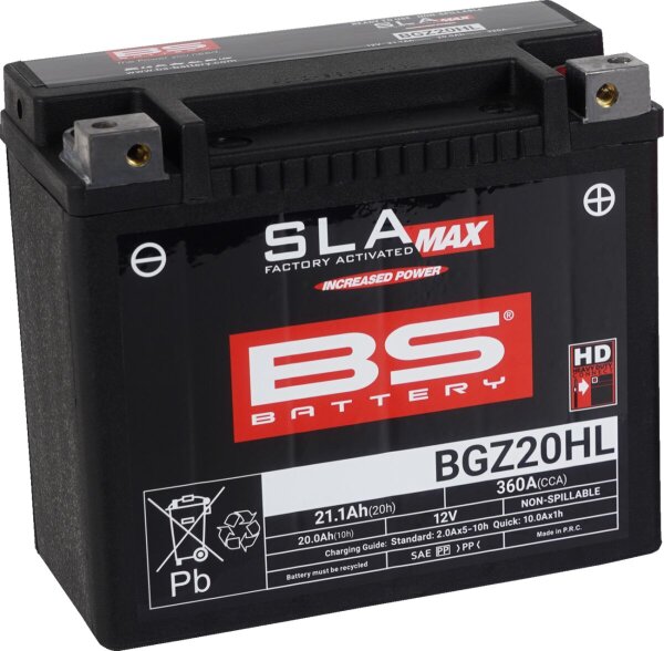 Battery Bs Bgz20hl Sla Max