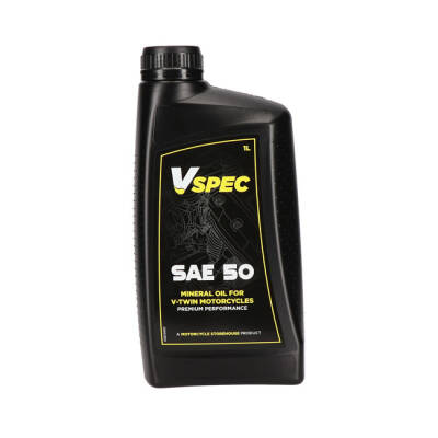 Vspec, SAE 50 (Mineral) motor oil. 1 liter bottle. | Lieferumfang: Nur ein Teil des abgebildeten Artikels.