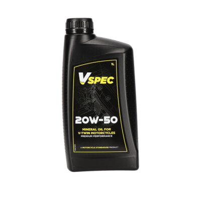 Vspec, 20W50 (mineral) motor oil. 1 liter bottle. | Lieferumfang: Nur ein Teil des abgebildeten Artikels.