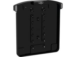 ALL-IN-ONE MICRO License Plate Base Plate 3 in 1 and License Plate Light, Swiss Size Black Anodized