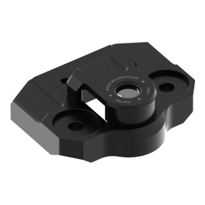 Ricks Motorcycles, Riser relocation plate 45mm. Black
