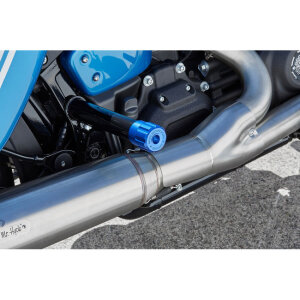 Ricks Motorcycles, Clubstyle crashbar end caps. Blue