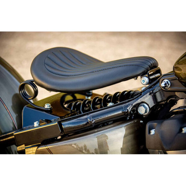 Ricks Motorcycles, BOBBER Solo Seat. Kit. Black