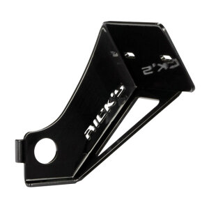 Ricks Motorcycles, side mount license plate kit short Black